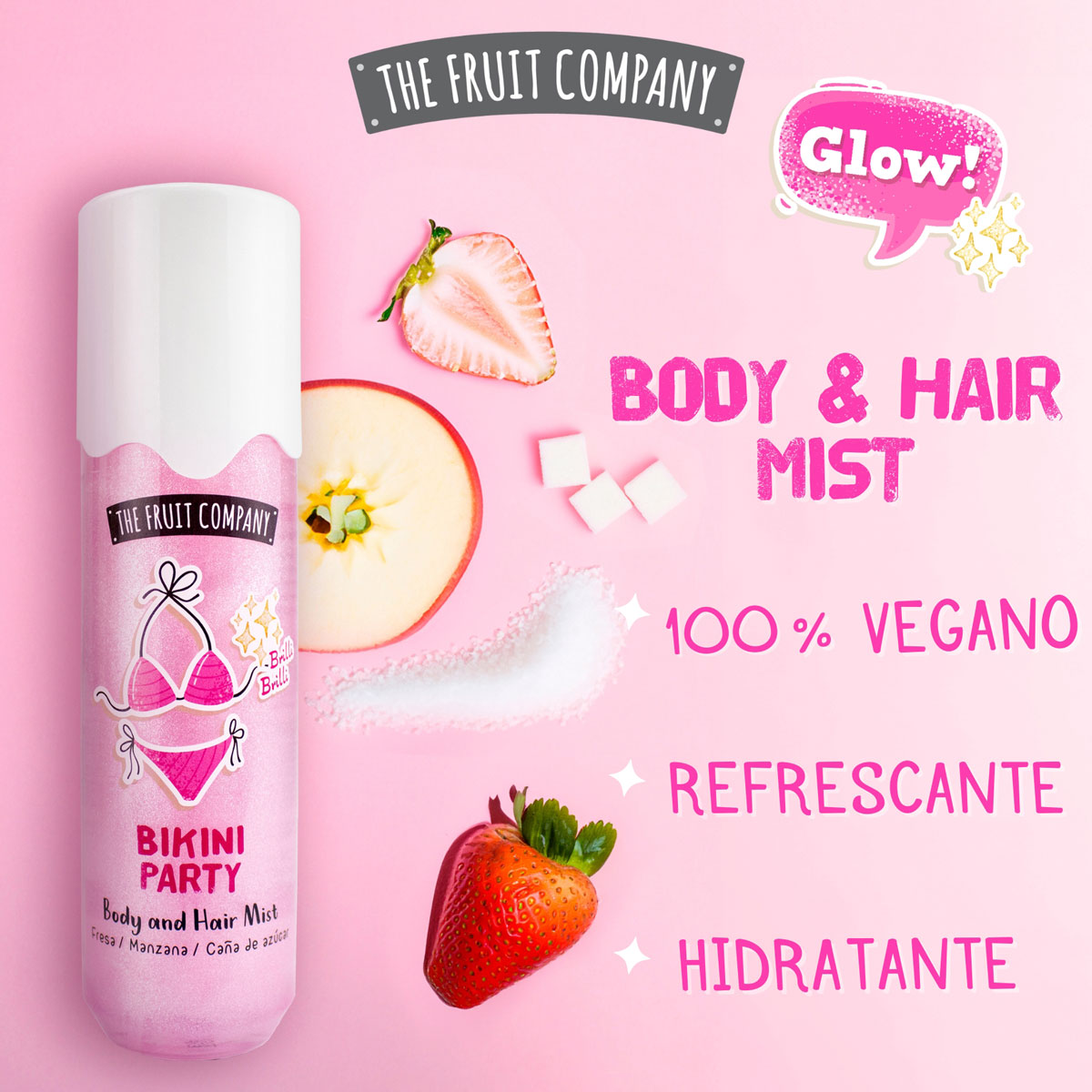 Hair Body Mist Bikini Party Glitter 200 ml TFC