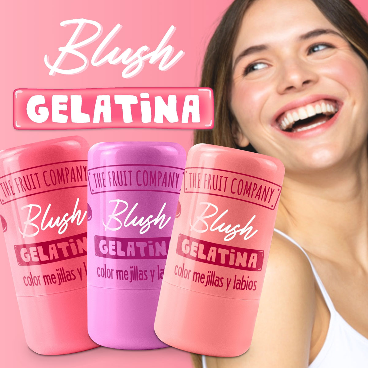 Blush Gelatina Frambuesa para labios y mejillas