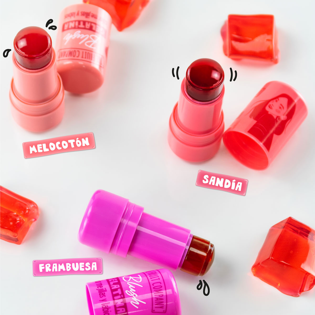 Blush Gelatina Frambuesa para labios y mejillas
