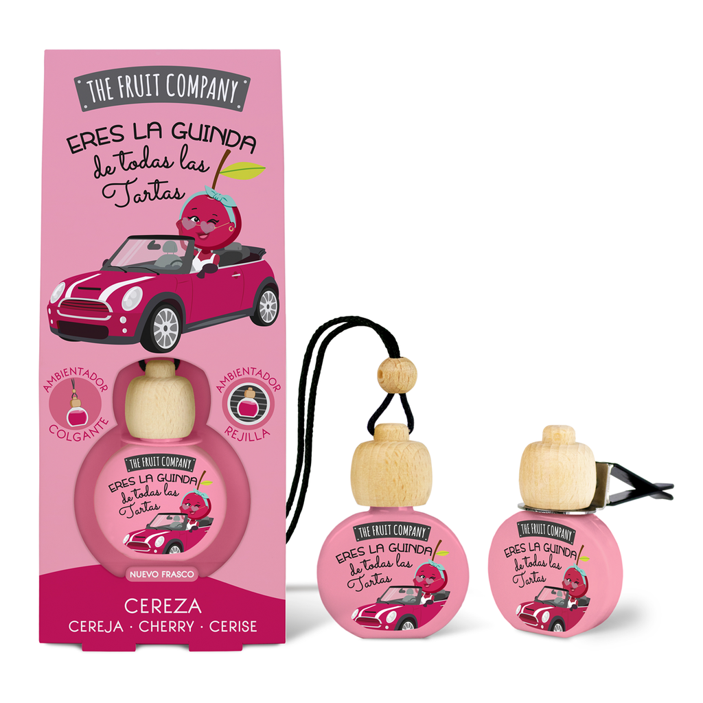 AMBI. COCHE COLGANTE C/PINZA CEREZA