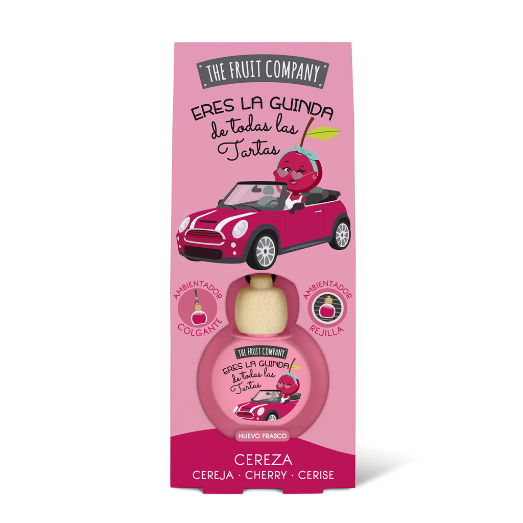 AMBI. COCHE COLGANTE C/PINZA CEREZA