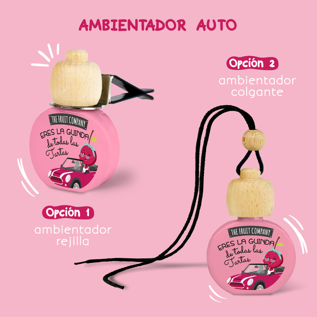 AMBI. COCHE COLGANTE C/PINZA CEREZA