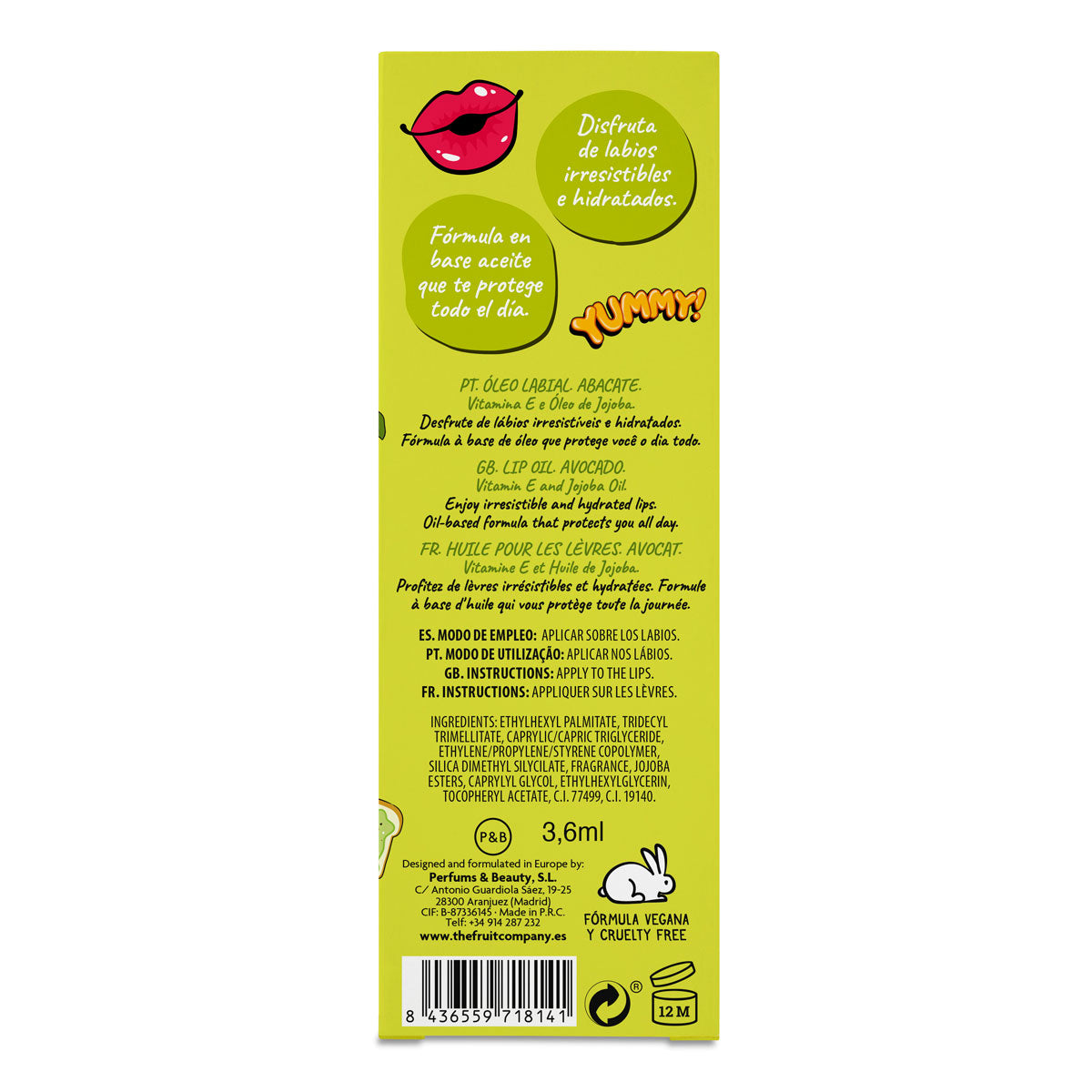 Aceite Labial Aguacate