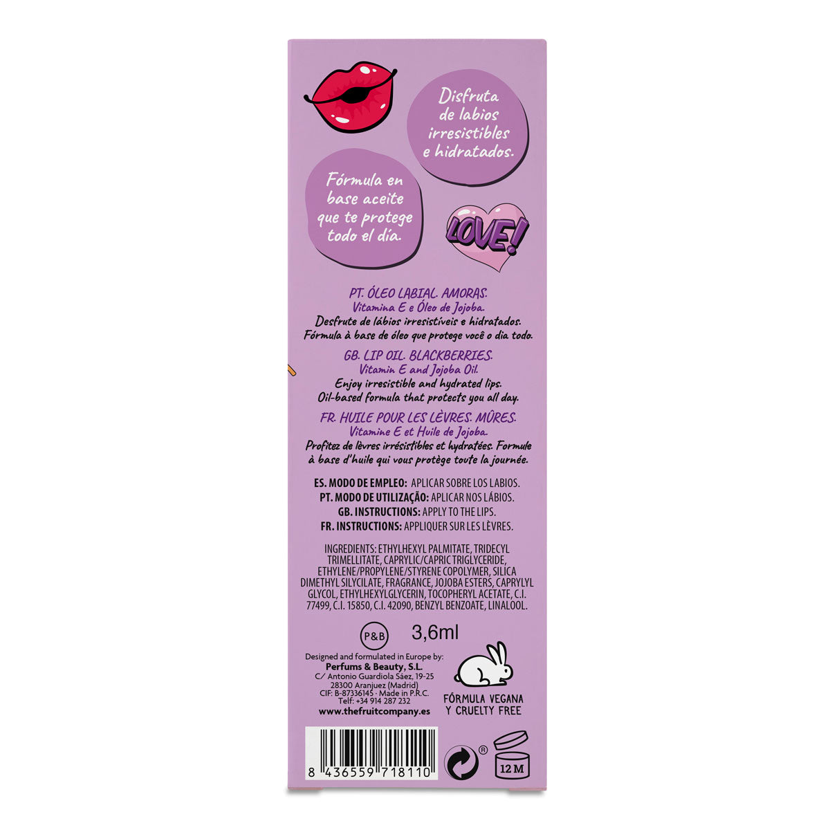 Aceite Labial Moras